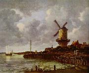 Jacob van Ruisdael Tower Mill at Wijk bij Duurstede, Netherlands, Sweden oil painting artist